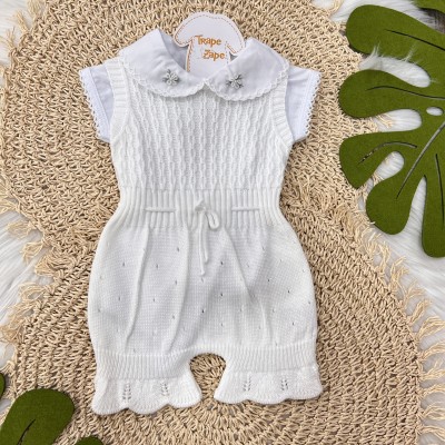 Conj body e jardineira Sofia- Off White